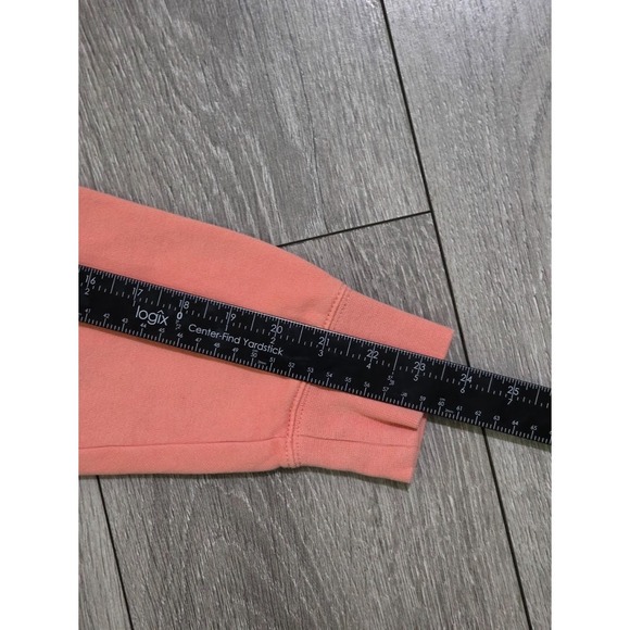 Nike Womens Pullover Hoodie Salmon Pink Fleece Sweatshirt Size Medium - Picture 8 of 8